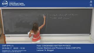 Electrons and Phonons in Solids (CMP-EPS) 1 of 27