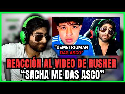 😨 CARLOS REACCIONA AL VIDEO DE RUSHER 💥 "SACHA UZUMAKI ME DAS ASCO"
