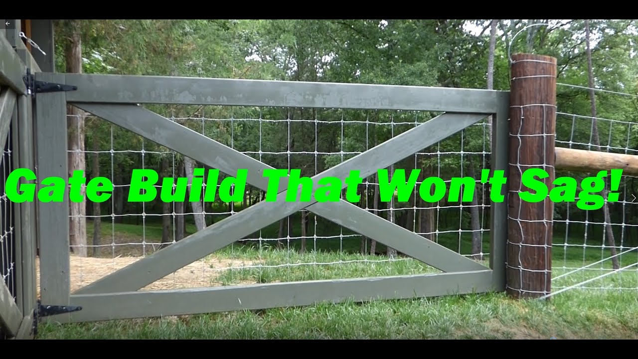 How To Build a Wood Gate That Will NOT SAG!