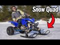 Quad with Snowmobile Ski's