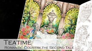 Teatime | Adult Coloring Book: Romantic Country The Second Tale | Shirley Coloring