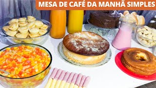 COMO MONTAR MESA DE CAFÉ DA MANHÃ SIMPLES E FÁCIL
