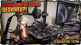 Como que fiz isso na impressora nova, arrebentei sem querer