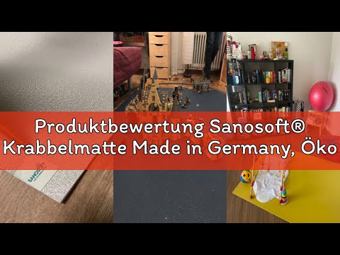 Produktbewertung Sanosoft® Krabbelmatte Made in Germany, Öko-Tex Anti-Rutsch Krabbelunterlage - 160c