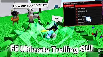 Roblox FE Ultimate Trolling GUI Script 🔥 INSANE *BEST* Roblox UTG Trolling & Sus😳 Scripts GUI⭐2023