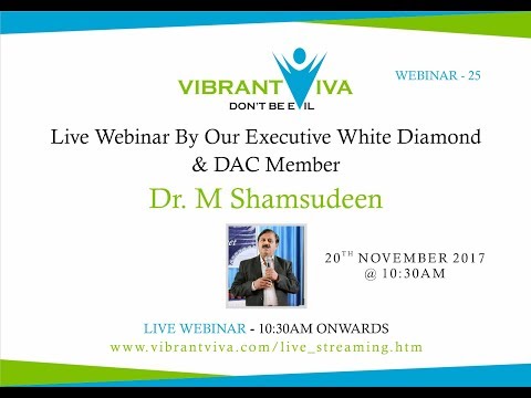 islamic Live Webinar - 20th November - Dr. M Shamsudeen