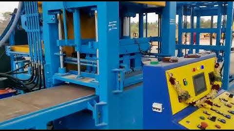 Automatic fly ash bricks making machine 12 bricks with stacker system by Everon impex +91 9843762454