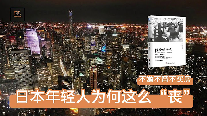 不婚不育不買房的日本年輕人《低慾望社會》許多特徵中國初見端倪【字幕】 | 精選好書推薦，每天一本好書 - 天天要聞