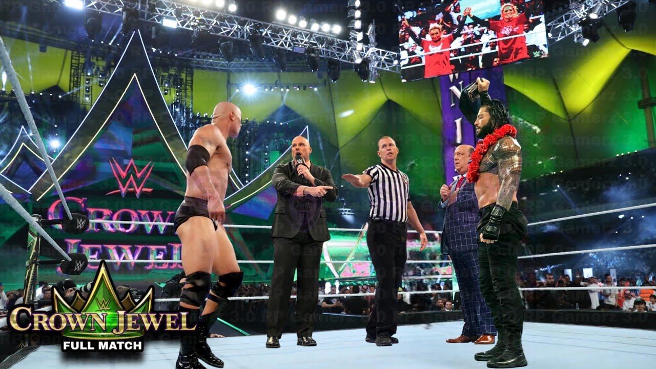 Full Match - Roman Reigns vs. The Rock - WWE CROWN JEWEL 2022