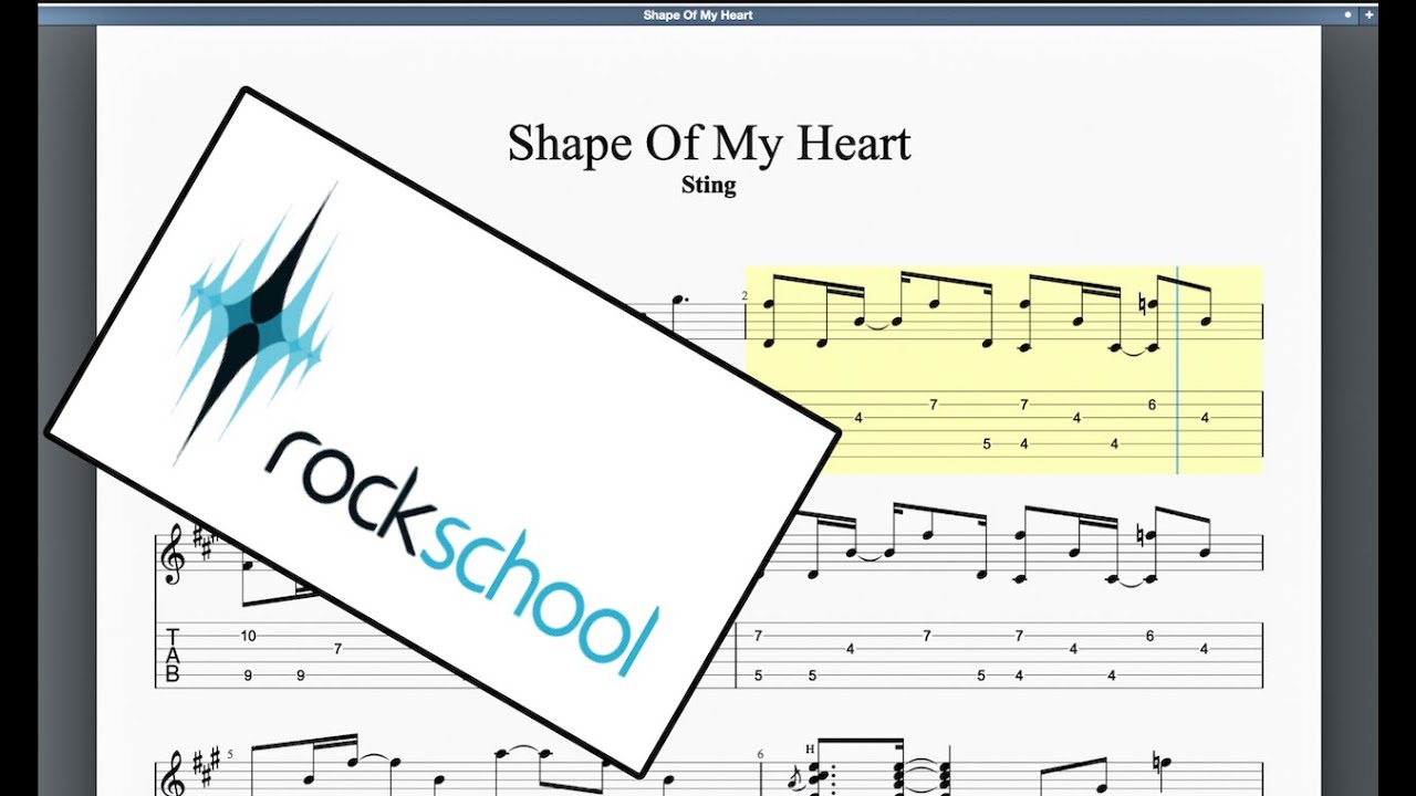 Shape Of My Heart (2019) Rockschool Grade 6 Acoustic Guitar