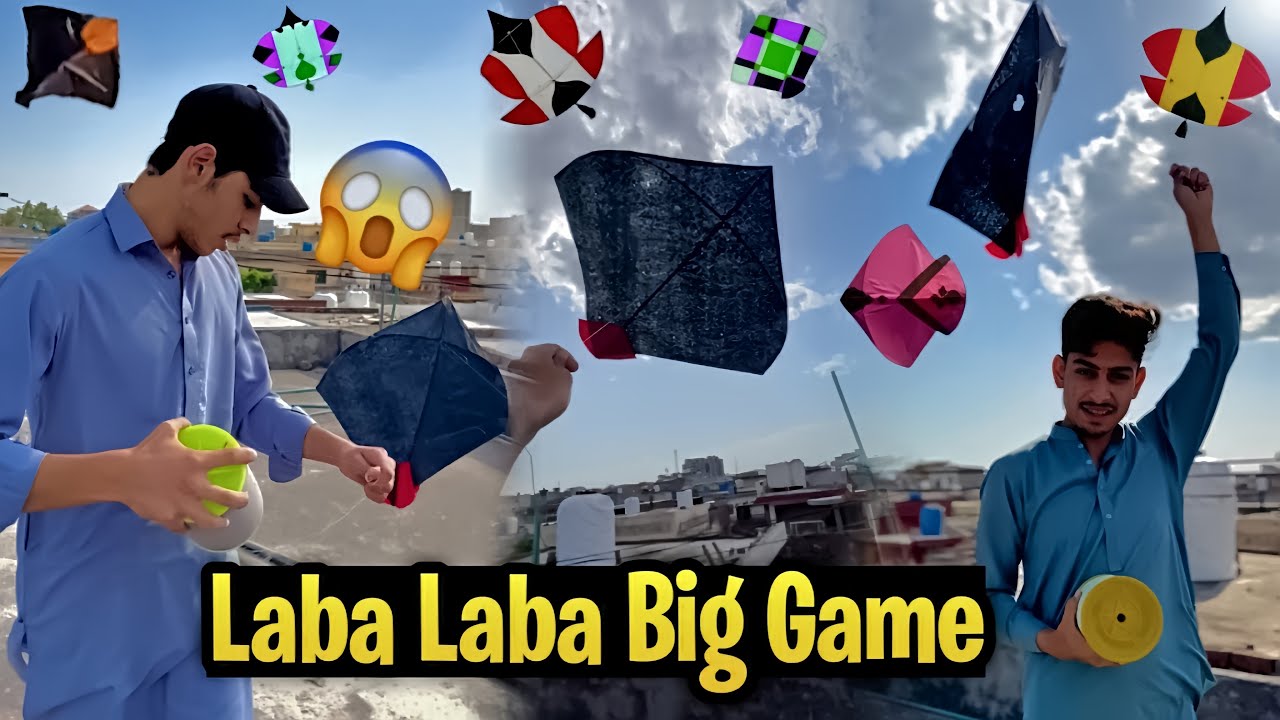 Laba Laba Big Game 🥵 30 ki lead maar di 😅 Hunny bhai full Kela ho gaye 😅 Kite vlogs || Basant 2025
