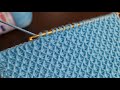 Easy Knitting Tunisian Baby Blanket  - Tunus İşi Çok Kolay Battaniye Yelek Örgü Modeli..
