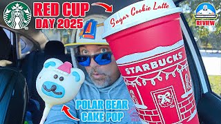 Starbucks® Red Cup Day 2025! 🥤 | Sugar Cookie Latte & Polar Bear Cake Pop Review! | theendorsement