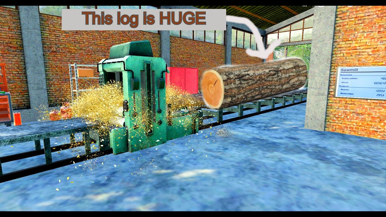 These Logs Are Too Big For Sawmill! | Board Production |  FS19 Slovak Village | Timelapse | Ep 46