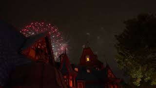 Magic Kingdom Fireworks from within Fantasy Land