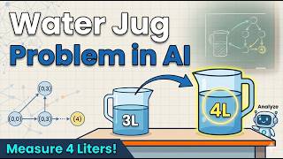Famous Water Jug Problem in AI Explained | Step-by-Step Solution with Example Profile