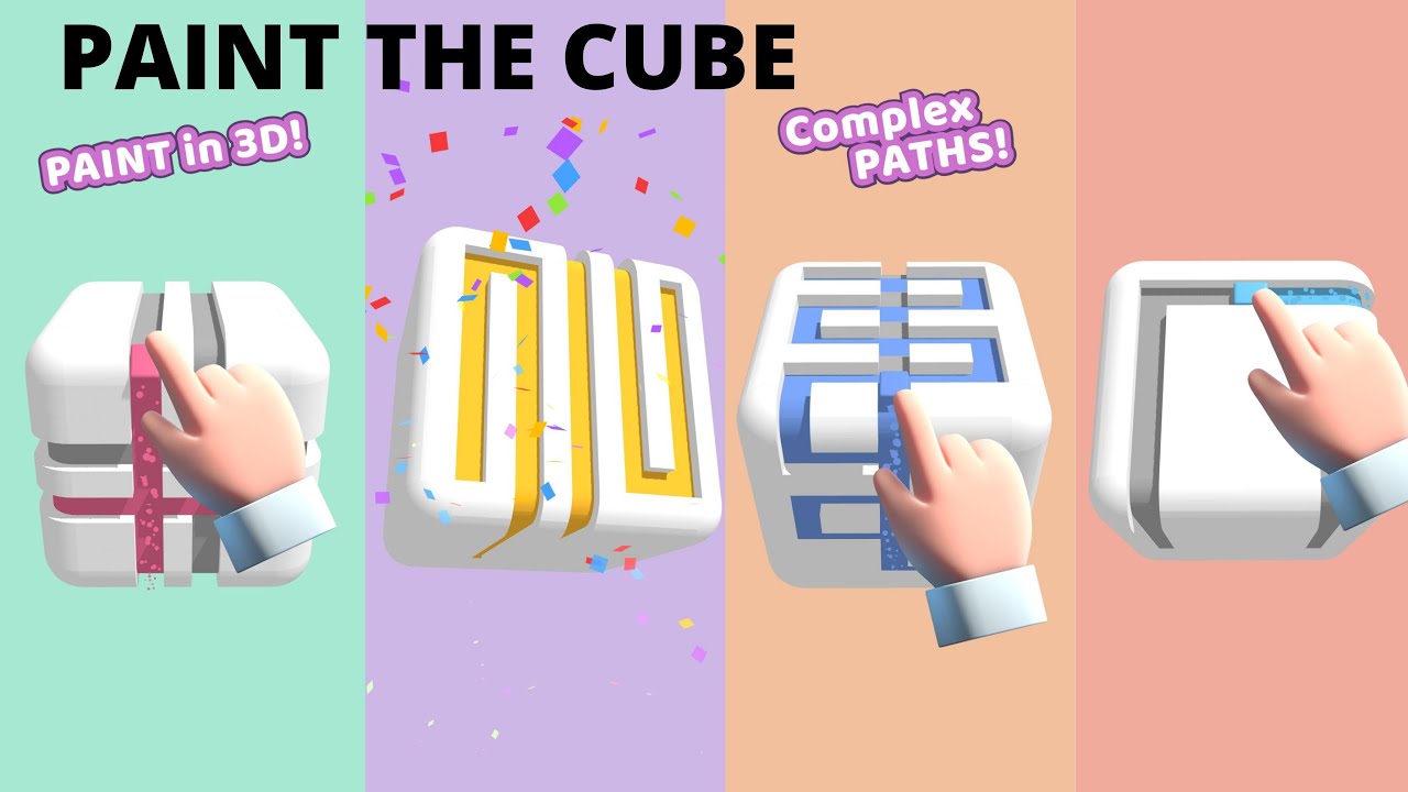 PAINT THE CUBE GAMEPLAY WALKTHROUGH YouTube