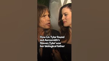 How Liv Tyler found out Steven Tyler was her biological dad 😲 #aerosmith