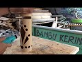 Kerajinan Bambu Membuat Lampu Hias Meja