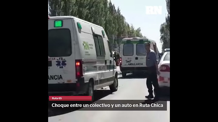 Grave accidente entre un colectivo y un auto en la Ruta 65, entre Allen y Roca