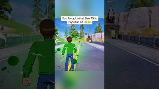 BRO THOUGHT HE COULD TAKE ON BEN 10..😳🤯 #fortnite #shorts