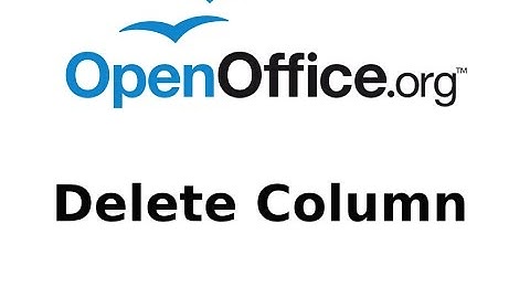 How to delete column from OpenOffice CALC (spreadsheets) Tutorial
