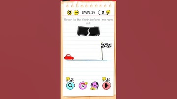 Brain test level 39 reach to the finish before time runs out!