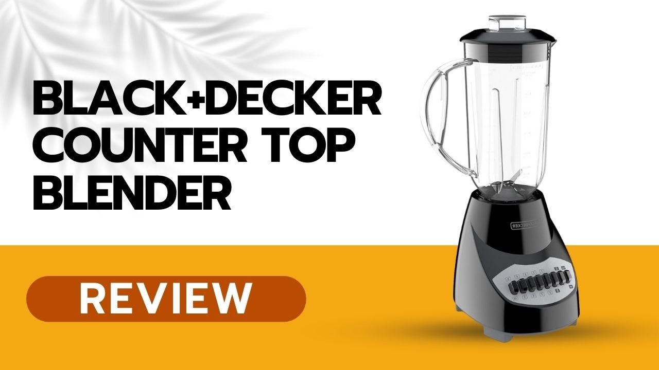 BLACK+DECKER 6-Cup 10-Speed Blender, Black, BL2010BPA 