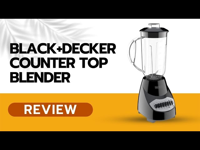 BLACK+DECKER 6-Cup 10-Speed Blender, Black, BL2010BPA
