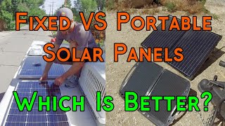 Fixed Solar Panels VS Portable Solar Panels For Your RV  Which Is Better? What Do We Recommend?