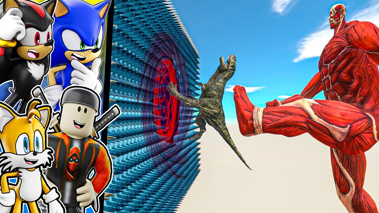 Динозавры против гигантского колоссального титана... (ARBS)