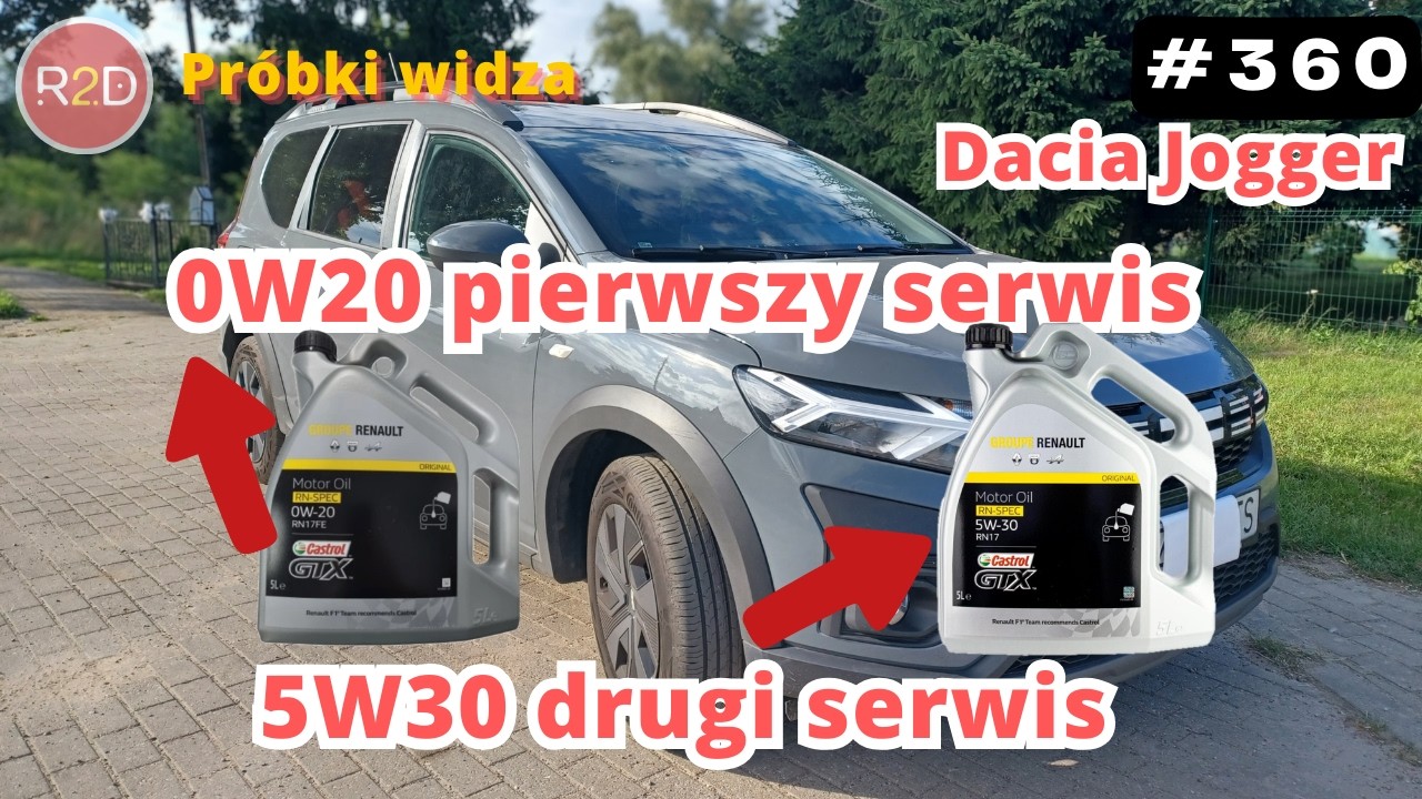 Druga wymiana oleju od nowości. Dylematy 0W20 czy 5W30, Castrol, Dacia Jogger #360