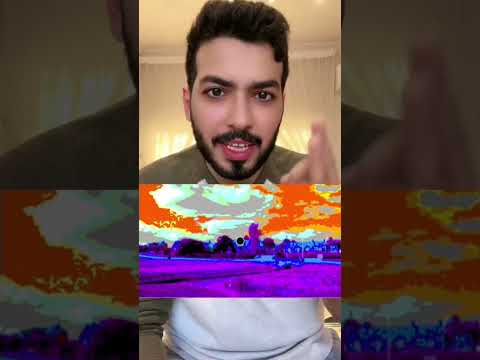 اذا نظرك قوي راح تشوف لون غريب في الصورة