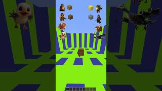 Los Brainrot Baby VS Italian Brainrot Mobs! Who Jumps Further 11 #minecraft #minecraftshorts #shorts