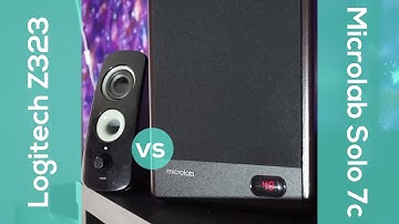 Microlab Solo 7c vs Logitech Z323 speakers sound & bass test [2.0 vs 2.1]