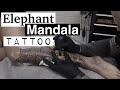 Timelapse Elephant Mandala Tattoo