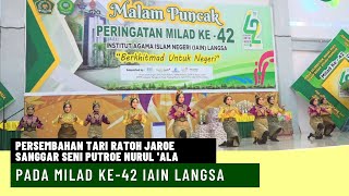 Penampilan Tari Ratoh Jaroe | Sanggar Seni Putroe Nurul 'Ala