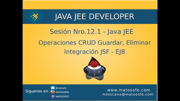 Curso de Java Web - Sesión Nro.12.1 - Integración JSF - EJB, Operaciones Crud Guardar, Eliminar