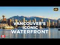 Walking Tour Downtown Vancouver to Granville Island via Yaletown and Seawall 4K