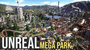 UNREAL MEGA PARK!: 5 Themed Areas & 16 Roller Coasters!: Iben World