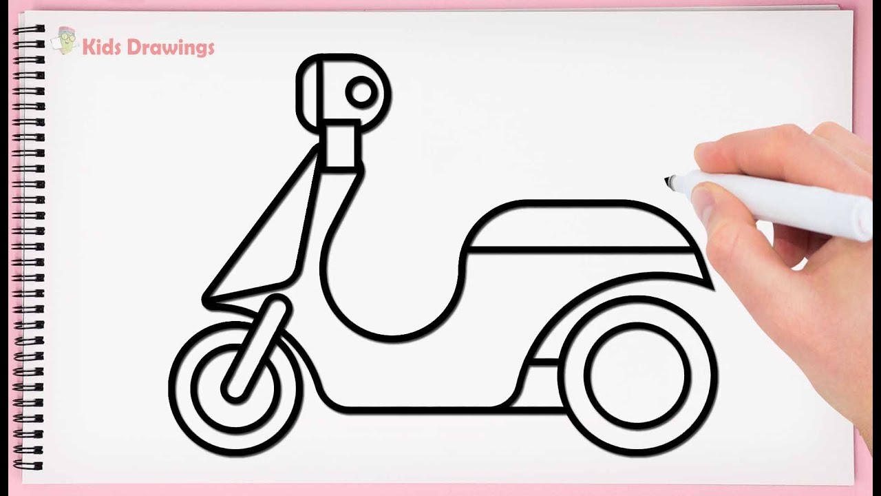 Featured image of post How To Draw A Simple Scooter Here are 10 simple steps that you can use in order to help your child become
