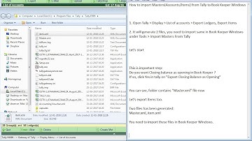 How to Import Accounts Items From Tally To Book Keeper Windows 00923443292360