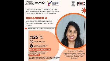 Workshop on: Expert Talk on Design Thinking, Critical Thinking and Innovation Design