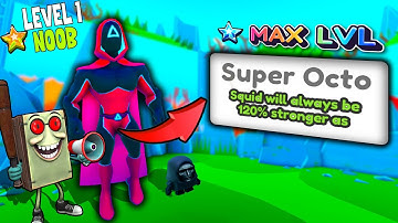 Starting Over as a NOOB with OP SUPER OCTO Secret in Squid Evolution! Roblox