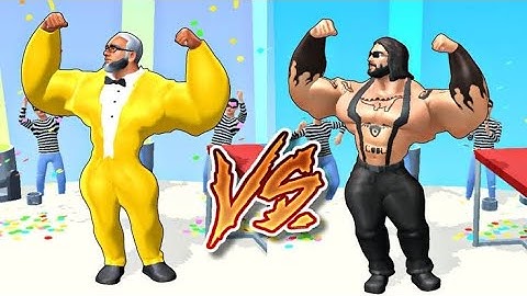 muscle 💪 rush play 9999 level iOS trailer gameplay walkthrough satisfying and relaxing. #musclerush.