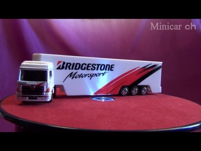 特注トミカ ブリジストン モータースポーツレーシングトランスポーター 