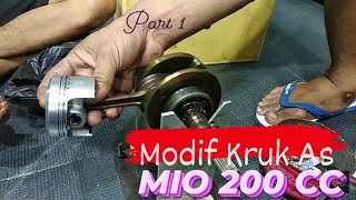 MODIF KRUK AS MIO 200 CC - PART 1  II  DYCHO RACING
