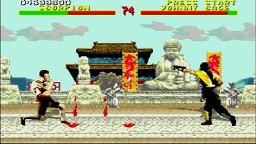 Mortal Kombat Arcade Edition (V1.0A) Sega Genesis Very Hard Playthrough Scorpion (60FPS)