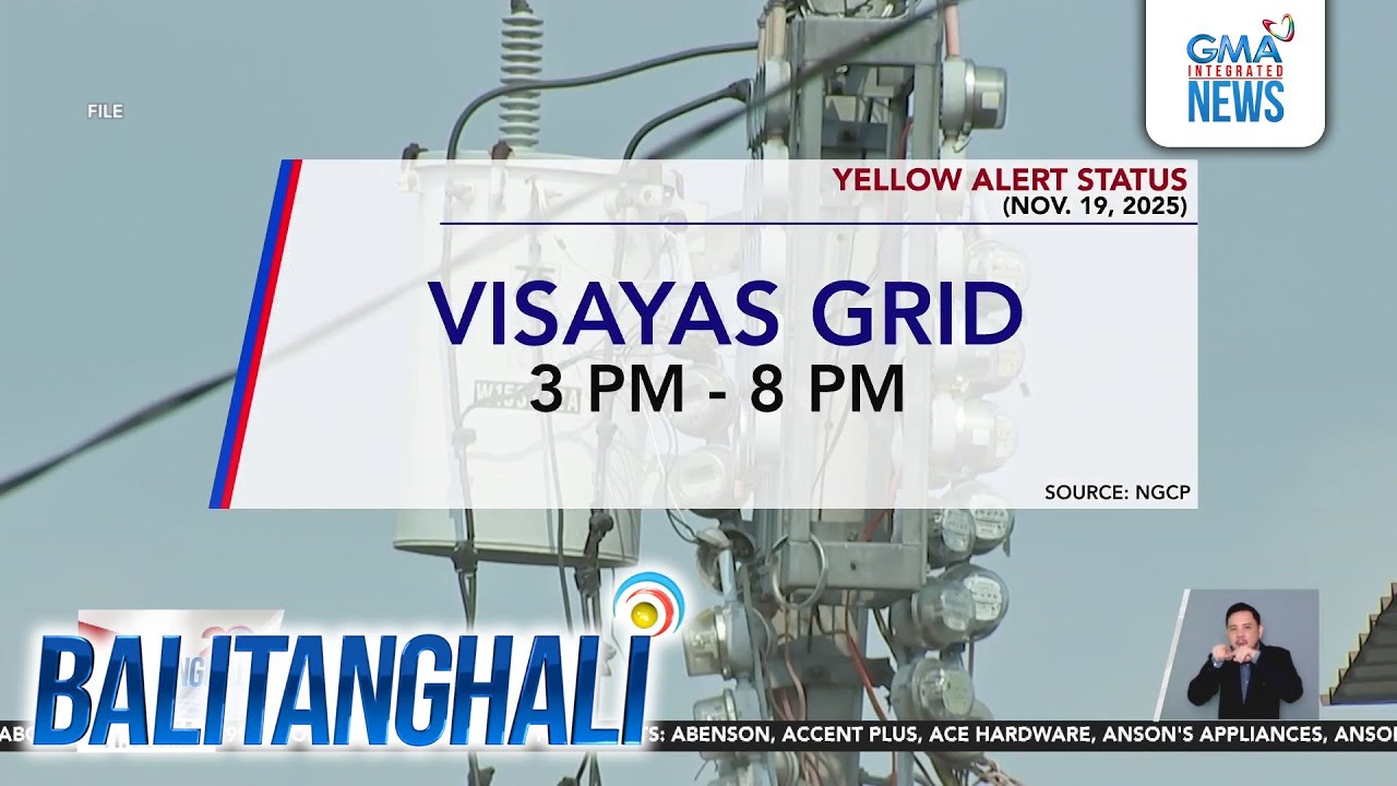 Yellow alert status (Nov. 19, 2025) | Balitanghali - YouTube