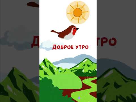 Доброе природное утро! Птица летит